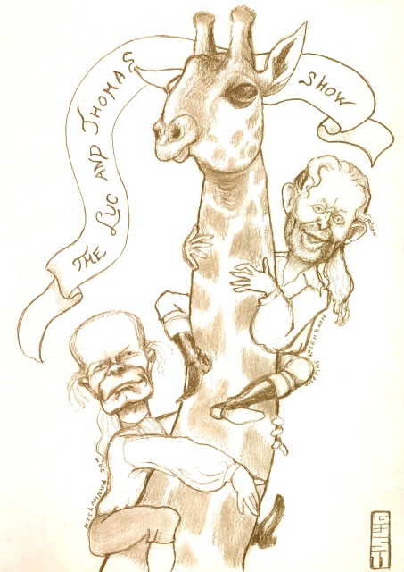 Historisch Café 26-01-2011 - Karikatuur door Gijs Sevenhuijsen
