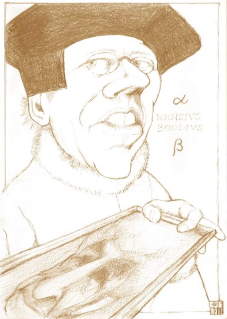 Historisch Café 09-02-2011 - Karikatuur door Gijs Sevenhuijsen